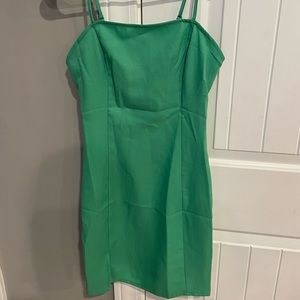 Kelly green Shein short fitted slip dress -brand new !!